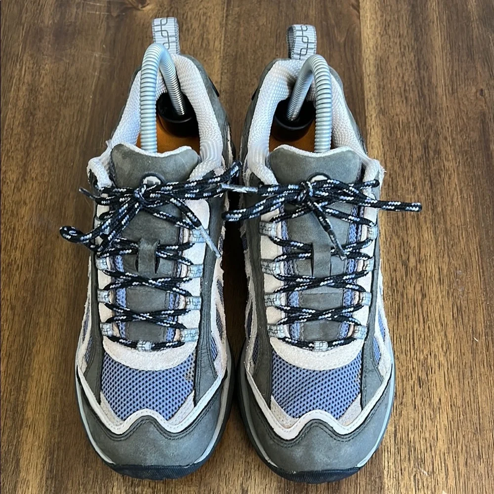 Merrell Women's Gray and Blue Trail Sneakers - Picture 5 of 17